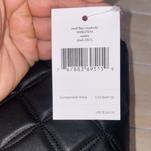 Gorgeous chain link quilted crossbody bag black - Picture 7 of 7